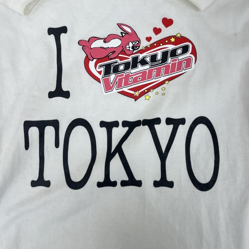 古着 USED Tシャツ 半袖 tokyo vitamin トーキョービタミン I LOVE TOKYO TEE Tシャツ L ロゴ、文字 白 / ホワイト / white メンズ USED 古着 中古 50160728