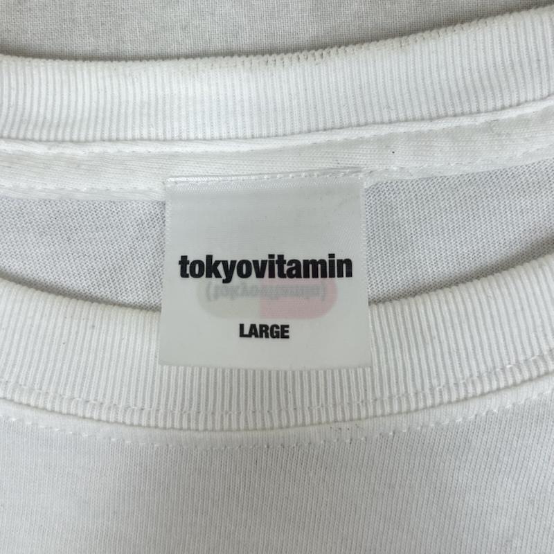 古着 USED Tシャツ 半袖 tokyo vitamin トーキョービタミン I LOVE TOKYO TEE Tシャツ L ロゴ、文字 白 / ホワイト / white メンズ USED 古着 中古 50160728
