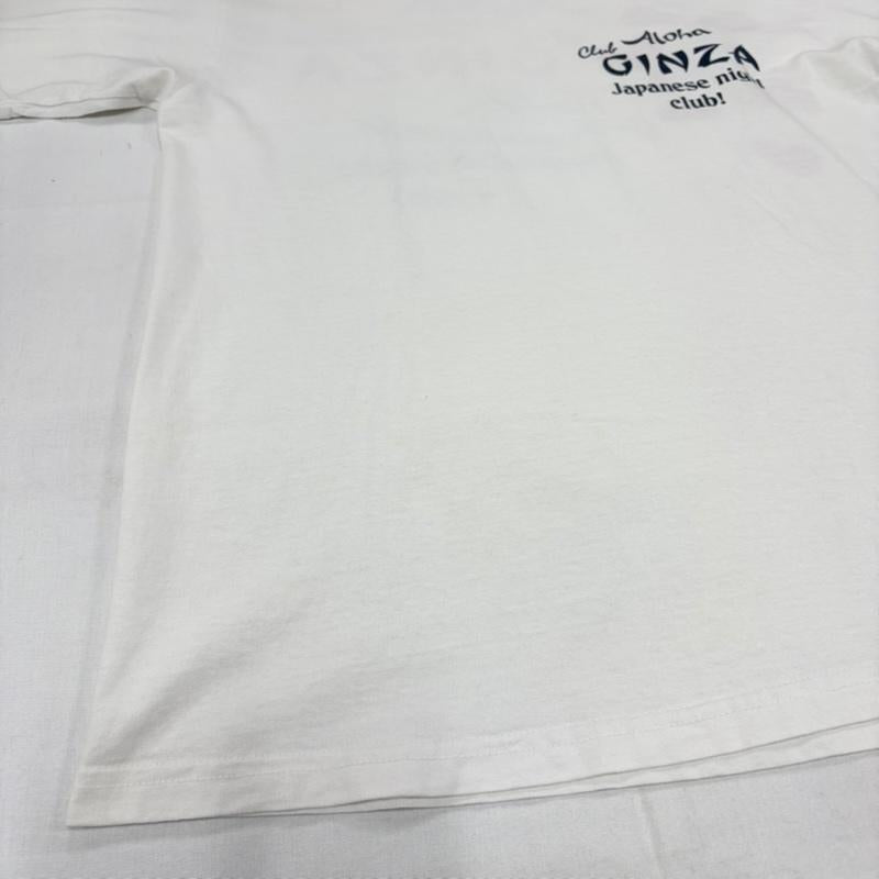 サンサーフ SUN SURF Tシャツ 半袖 GINZA 半袖 バックプリント Tシャツ ロゴ プリント ハワイ アロハ S ロゴ、文字 X プリント 白 / ホワイト / white X 紺 / ネイビー / navy X 青 / ブルー / blue X 赤 / レッド / red メンズ USED 古着 中古 50160734