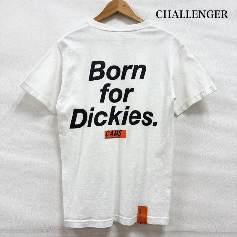 チャレンジャー CHALLENGER Tシャツ 半袖 Dickies ディッキーズ コラボ 半袖 ロゴ プリント Tシャツ S ロゴ、文字 X プリント 白 / ホワイト / white X 黒 / ブラック / black X 橙 / オレンジ / orange メンズ USED 古着 中古 50160737