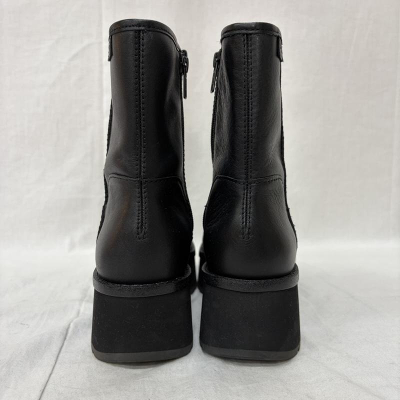 アグ UGG ブーツ ショートブーツ CITYFUNC MID 厚底 プラットフォーム ブーツ black US7.5/24.5cm US：7.5 ロゴ、文字 黒 / ブラック / black レディース USED 古着 中古 50160739