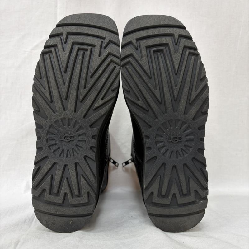 アグ UGG ブーツ ショートブーツ CITYFUNC MID 厚底 プラットフォーム ブーツ black US7.5/24.5cm US：7.5 ロゴ、文字 黒 / ブラック / black レディース USED 古着 中古 50160739
