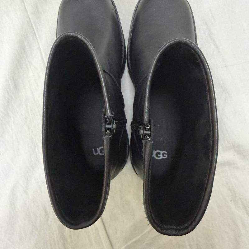 アグ UGG ブーツ ショートブーツ CITYFUNC MID 厚底 プラットフォーム ブーツ black US7.5/24.5cm US：7.5 ロゴ、文字 黒 / ブラック / black レディース USED 古着 中古 50160739