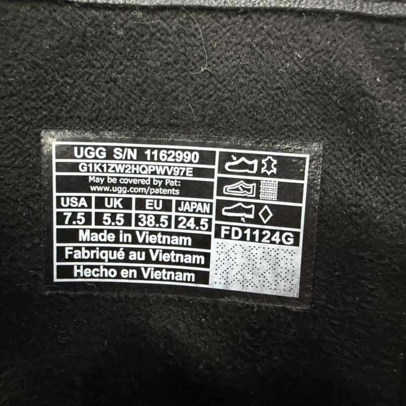 アグ UGG ブーツ ショートブーツ CITYFUNC MID 厚底 プラットフォーム ブーツ black US7.5/24.5cm US：7.5 ロゴ、文字 黒 / ブラック / black レディース USED 古着 中古 50160739