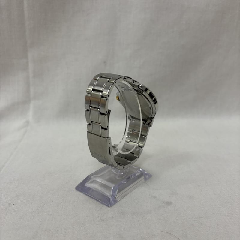 セイコー SEIKO 腕時計 アナログ（クォーツ式） v147-0ah0 ソーラー腕時計 シルバー 10BAR - 銀 / シルバー / silver color メンズ USED 古着 中古 50160746