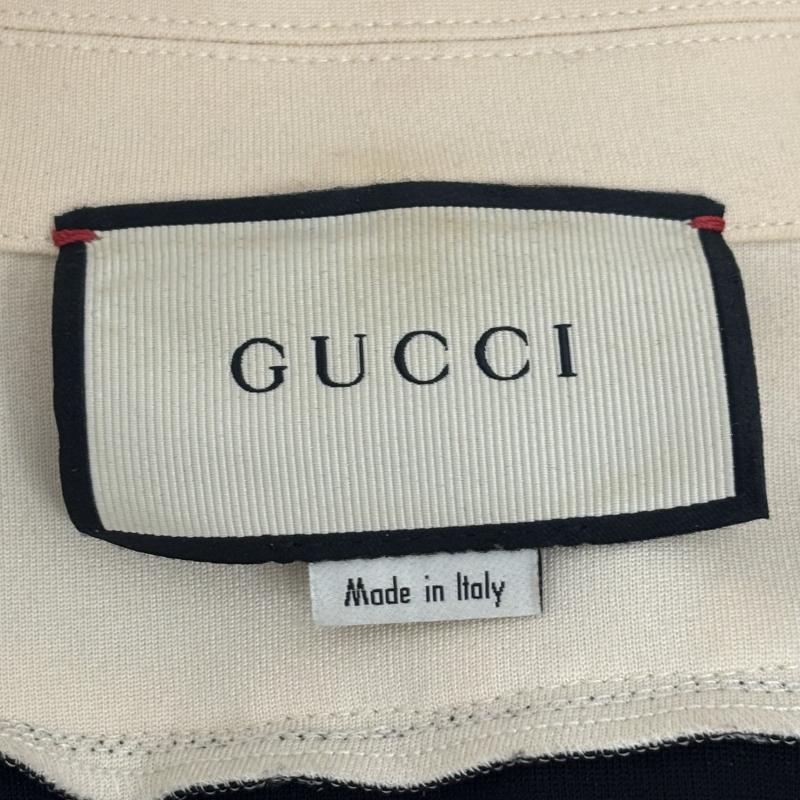 グッチ GUCCI ワンピース ロングスカート ワンピース トリコロール カラーリボン リボン ノースリーブ 501481-X7A97 S 黒 / ブラック / black レディース USED 古着 中古 50160749