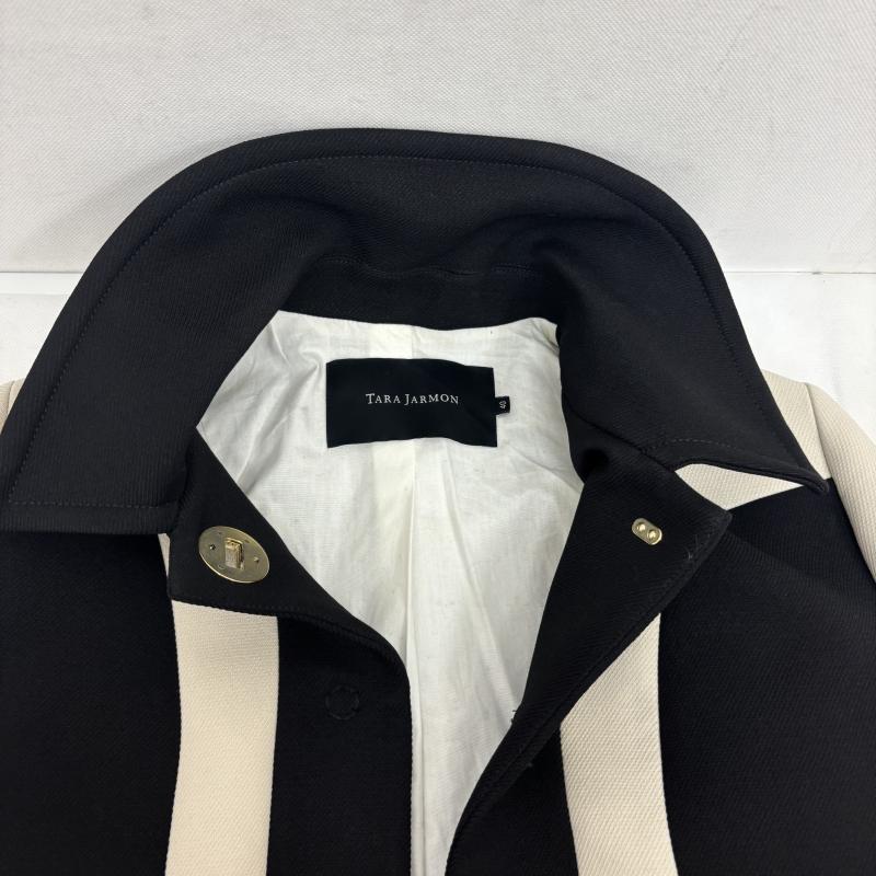タラ ジャーモン Tara Jarmon ジャケット、上着 ジャケット、ブレザー ジャケット ドレス スナップボタン 40 白 / ホワイト / white X 黒 / ブラック / black レディース USED 古着 中古 50160755