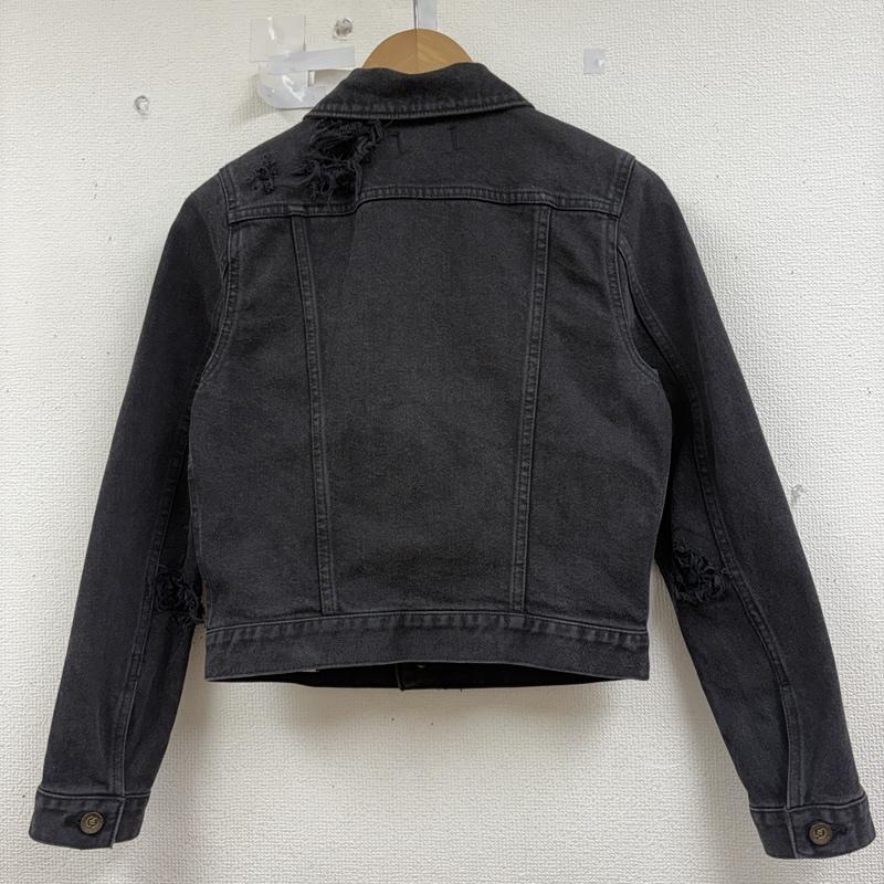ディーゼル DIESEL ジャケット、上着 ジャンパー、ブルゾン シリアルナンバー 6 of 20 青山店限定 岡山デニム ダメージ加工 ジャケット XS 黒 / ブラック / black レディース USED 古着 中古 50160756