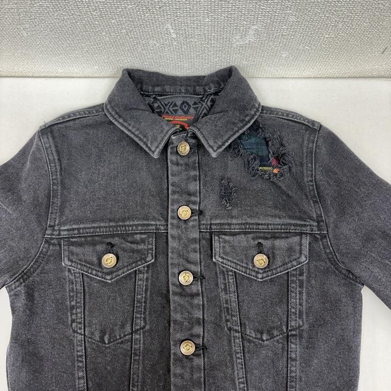 ディーゼル DIESEL ジャケット、上着 ジャンパー、ブルゾン シリアルナンバー 6 of 20 青山店限定 岡山デニム ダメージ加工 ジャケット XS 黒 / ブラック / black レディース USED 古着 中古 50160756