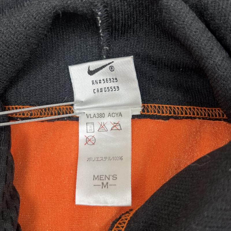ナイキ NIKE パーカー 七分袖 ゲーム シャツ パーカー スウッシュロゴ 刺繍 ツートンカラー フーディー M ロゴ、文字 橙 / オレンジ / orange メンズ USED 古着 中古 50160759
