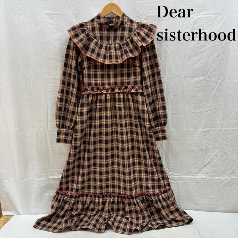 古着 USED ワンピース ロングスカート Dear Sisterhood ディアシスターフッド フリル チェック ワンピース FREE レディース USED 古着 中古 50160764