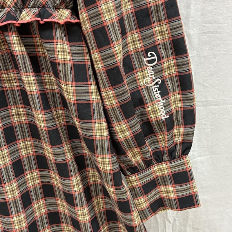 古着 USED ワンピース ロングスカート Dear Sisterhood ディアシスターフッド フリル チェック ワンピース FREE レディース USED 古着 中古 50160764