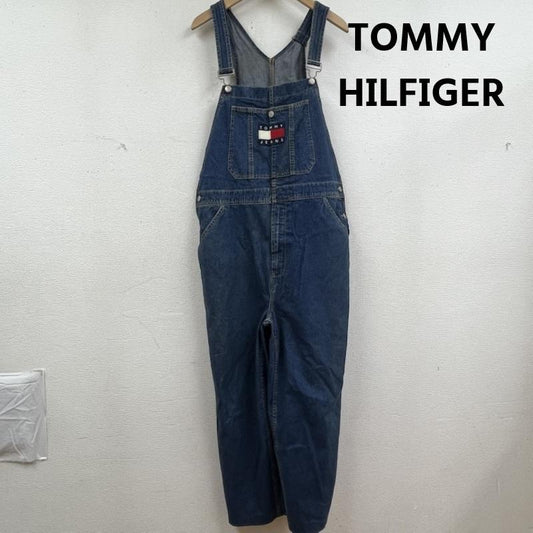 トミーヒルフィガー TOMMY HILFIGER サロペット・オーバーオール サロペット、オーバーオール デニム オーバーオール フラッグ パッチ フロント ロゴ M ロゴ、文字 インディゴ / インディゴ / Indigo メンズ USED 古着 中古 50160773