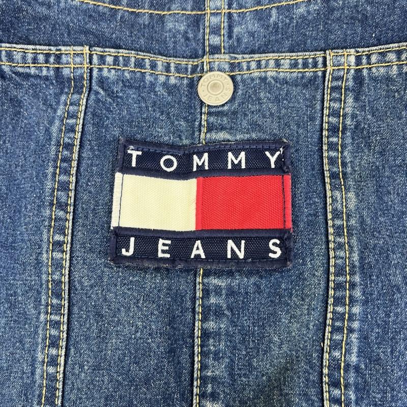 トミーヒルフィガー TOMMY HILFIGER サロペット・オーバーオール サロペット、オーバーオール デニム オーバーオール フラッグ パッチ フロント ロゴ M ロゴ、文字 インディゴ / インディゴ / Indigo メンズ USED 古着 中古 50160773