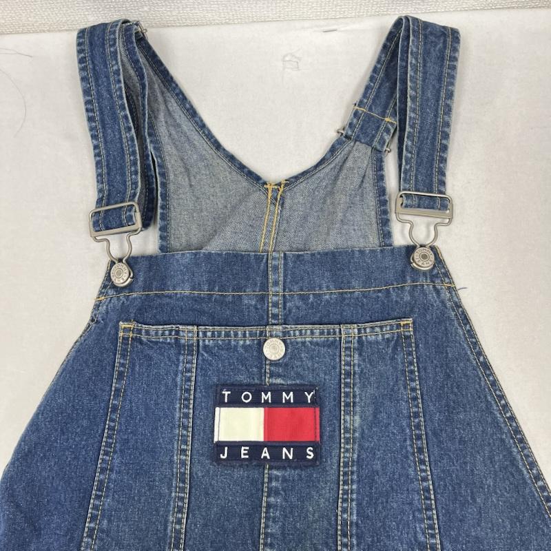 トミーヒルフィガー TOMMY HILFIGER サロペット・オーバーオール サロペット、オーバーオール デニム オーバーオール フラッグ パッチ フロント ロゴ M ロゴ、文字 インディゴ / インディゴ / Indigo メンズ USED 古着 中古 50160773