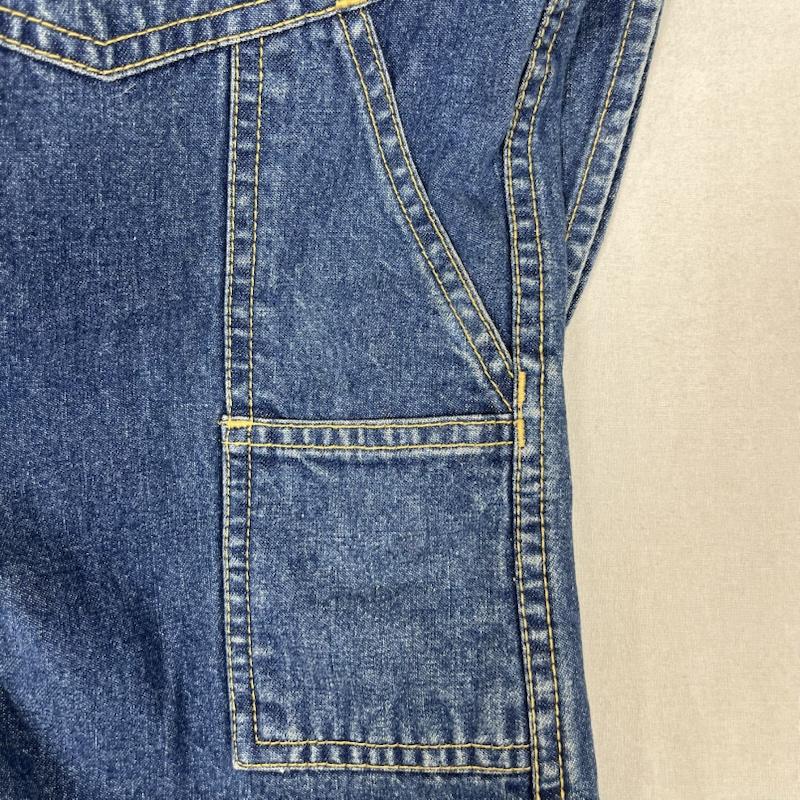 トミーヒルフィガー TOMMY HILFIGER サロペット・オーバーオール サロペット、オーバーオール デニム オーバーオール フラッグ パッチ フロント ロゴ M ロゴ、文字 インディゴ / インディゴ / Indigo メンズ USED 古着 中古 50160773