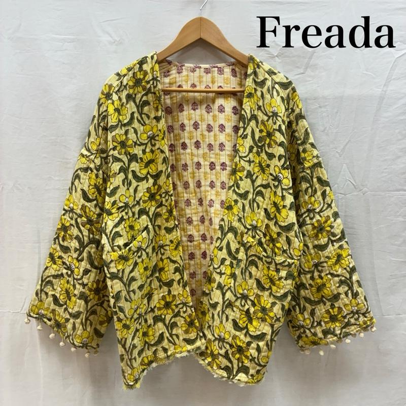 フリーダ Freada ジャケット、上着 ジャンパー、ブルゾン 23ss インド リバーシブル キルト ジャケット 花柄 キルティング FREE レディース USED 古着 中古 50160774