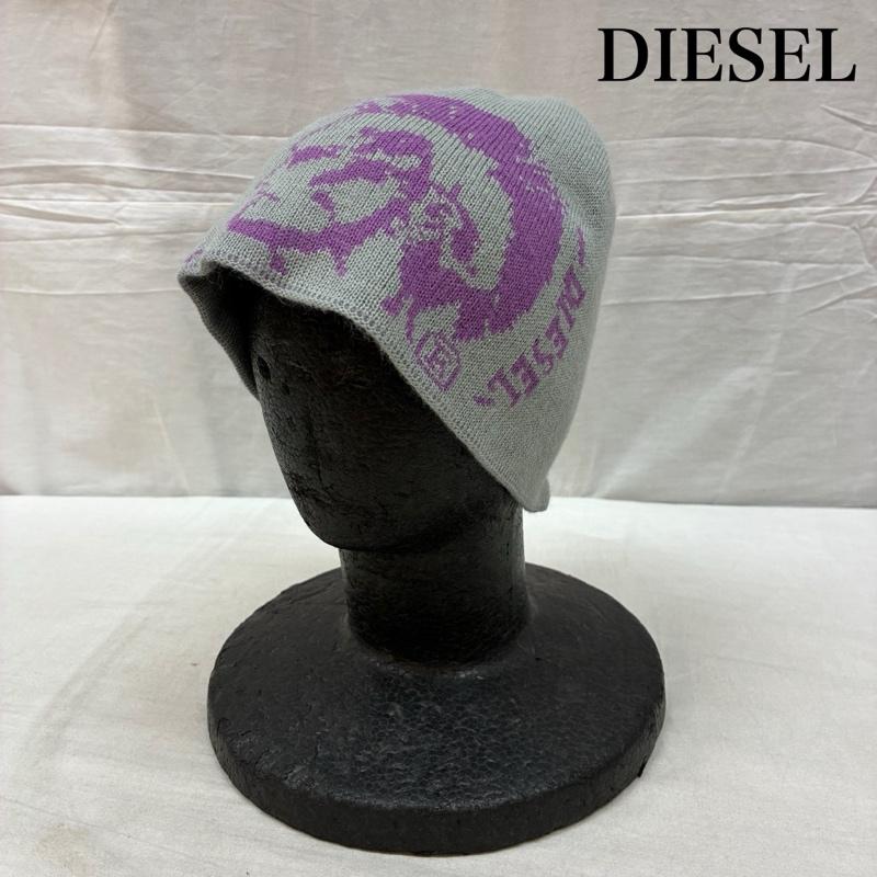ディーゼル DIESEL 帽子 ニット帽 リバーシブル アクリル ビーニー ニットキャップ - メンズ USED 古着 中古 50160783