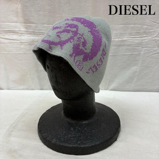 ディーゼル DIESEL 帽子 ニット帽 リバーシブル アクリル ビーニー ニットキャップ - メンズ USED 古着 中古 50160783