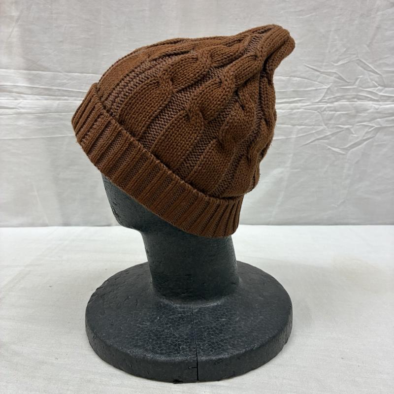 ザ・フラットヘッド The Flat Head 帽子 ニット帽 コットン ケーブル ニット ビーニー 折り返し - メンズ USED 古着 中古 50160784