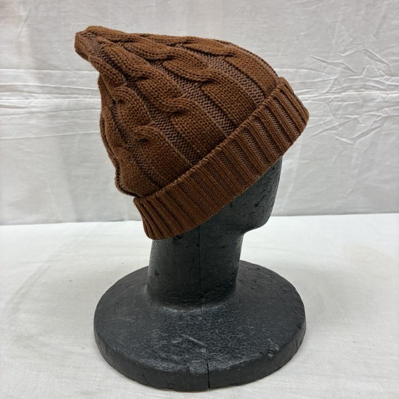 ザ・フラットヘッド The Flat Head 帽子 ニット帽 コットン ケーブル ニット ビーニー 折り返し - メンズ USED 古着 中古 50160784