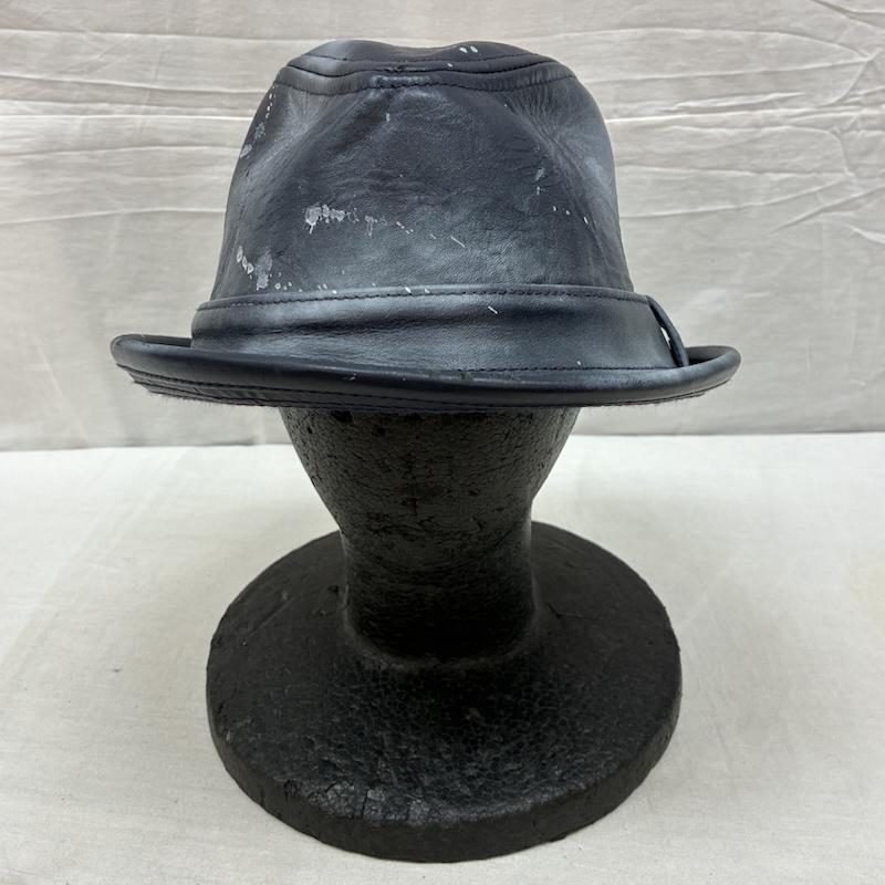 古着 USED 帽子 ハット AMERICAN HEADWEAR レザー ペンキ ダメージ加工 USA製 ハット - メンズ USED 古着 中古 50160788