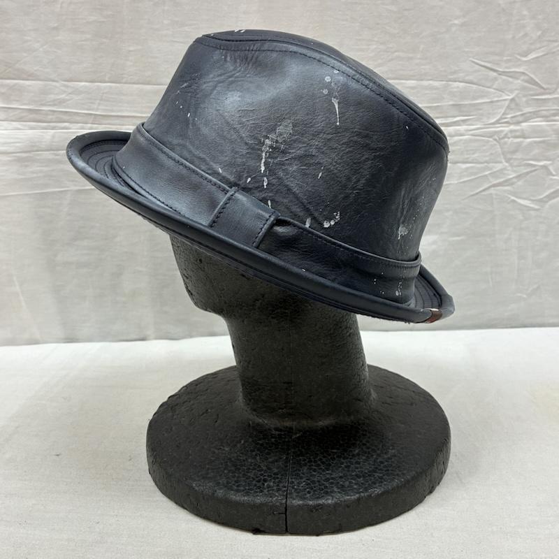 古着 USED 帽子 ハット AMERICAN HEADWEAR レザー ペンキ ダメージ加工 USA製 ハット - メンズ USED 古着 中古 50160788