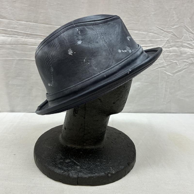 古着 USED 帽子 ハット AMERICAN HEADWEAR レザー ペンキ ダメージ加工 USA製 ハット - メンズ USED 古着 中古 50160788