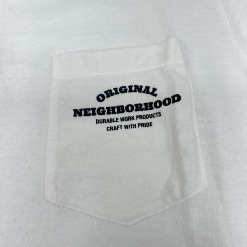 ネイバーフッド NEIGHBORHOOD Tシャツ 半袖 15ss 半袖 ロゴ Tシャツ ヘンリーネック ワンポイント グラフィック S ロゴ、文字 白 / ホワイト / white メンズ USED 古着 中古 50160791