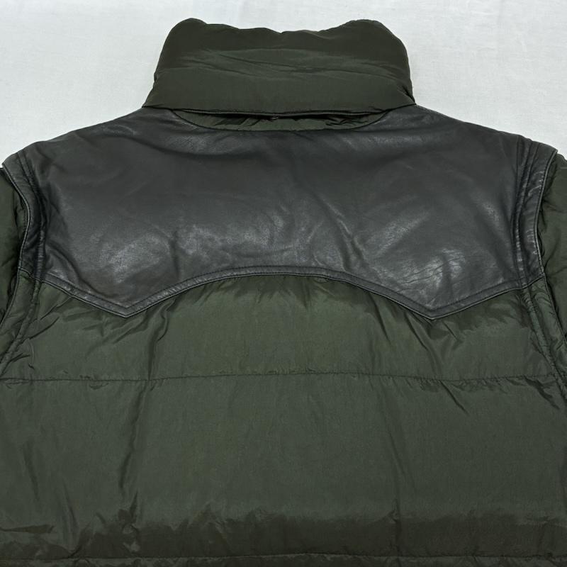 ディーゼル DIESEL ジャケット、上着 ダウンジャケット シープ レザー ナイロン 切替 3WAY ダウンジャケット 収納フード ベスト XXL メンズ USED 古着 中古 50160798