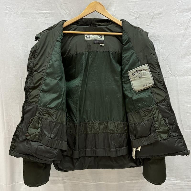 ディーゼル DIESEL ジャケット、上着 ダウンジャケット シープ レザー ナイロン 切替 3WAY ダウンジャケット 収納フード ベスト XXL メンズ USED 古着 中古 50160798