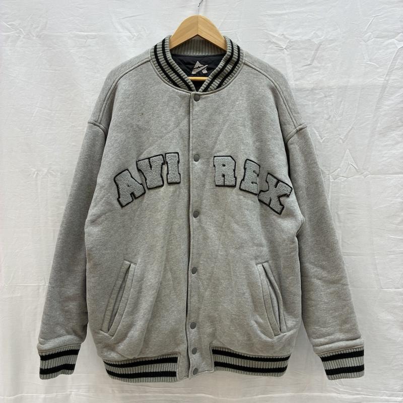 アヴィレックス AVIREX ジャケット、上着 ジャンパー、ブルゾン 90s コットン ナイロン リバーシブル ヴァーシティ ジャケット スタジャン キルティング L メンズ USED 古着 中古 50160800