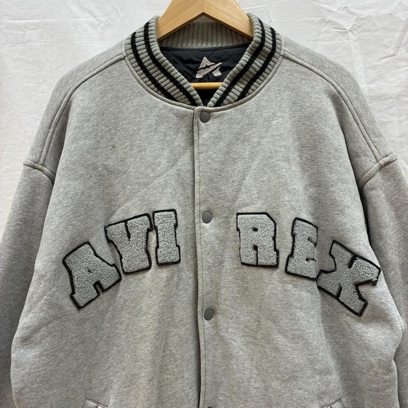 アヴィレックス AVIREX ジャケット、上着 ジャンパー、ブルゾン 90s コットン ナイロン リバーシブル ヴァーシティ ジャケット スタジャン キルティング L メンズ USED 古着 中古 50160800