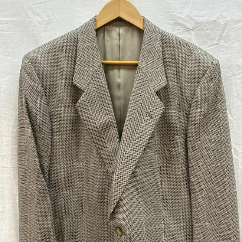 クリスチャンディオールムッシュ CHRISTIANDIORMONSIEUR ジャケット、上着 ジャケット、ブレザー オールド ウール シルク 2B テーラード ジャケット ブレザー 裏地 CDロゴ - メンズ USED 古着 中古 50160801