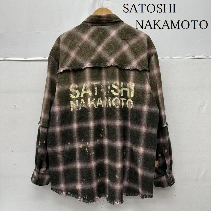 古着 USED シャツ、ブラウス 長袖 26SS SATOSHI NAKAMOTO PATCHWORK FLANNEL パッチワーク カットオフ フランネル チェック シャツ L 赤 / レッド / red X 緑 / グリーン / green X マルチカラー / マルチカラー / multicolor メンズ USED 古着 中古 50160805