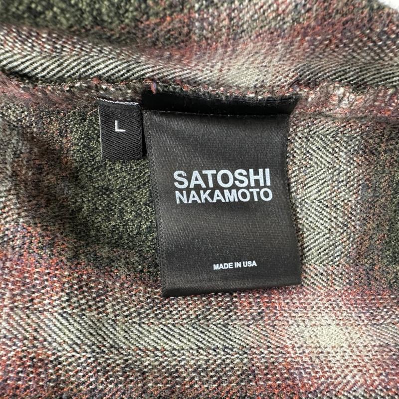 古着 USED シャツ、ブラウス 長袖 26SS SATOSHI NAKAMOTO PATCHWORK FLANNEL パッチワーク カットオフ フランネル チェック シャツ L 赤 / レッド / red X 緑 / グリーン / green X マルチカラー / マルチカラー / multicolor メンズ USED 古着 中古 50160805
