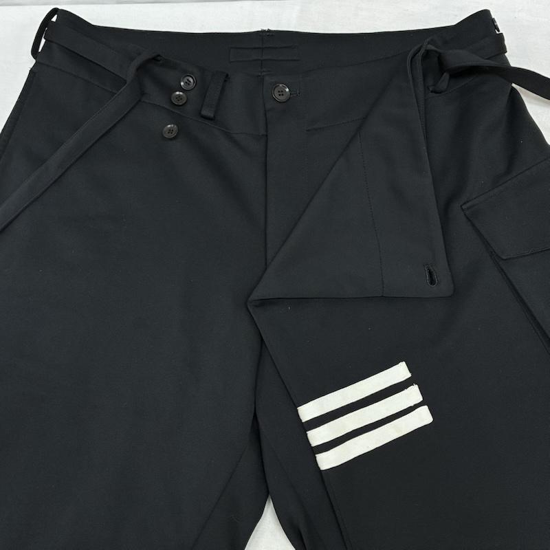 ワイスリー Y-3 パンツ ショートパンツ スリーストライプス ワイド ラップ カーゴ ハーフパンツ S メンズ USED 古着 中古 50160806