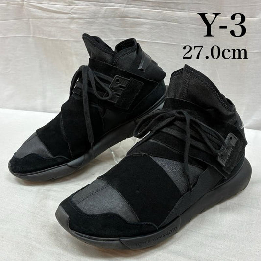 ワイスリー Y-3 スニーカー スニーカー QASA HIGH ハイトップ トレーナー スムース スエード レザー ナイロン スニーカー BB4733 27.0cm メンズ USED 古着 中古 50160809