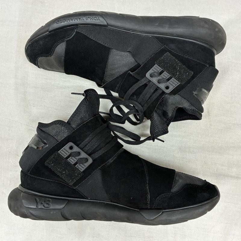 ワイスリー Y-3 スニーカー スニーカー QASA HIGH ハイトップ トレーナー スムース スエード レザー ナイロン スニーカー BB4733 27.0cm メンズ USED 古着 中古 50160809