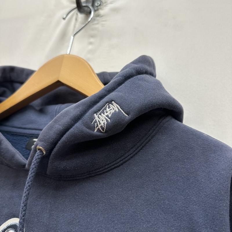 ステューシー STUSSY パーカー 長袖 00s 25周年 ロゴ 刺繍 パーカー S 紺 / ネイビー / navy メンズ USED 古着 中古 50160811