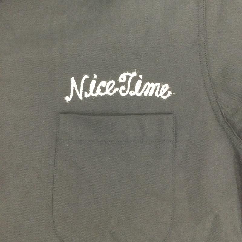 ワコマリア WACKO MARIA シャツ、ブラウス 半袖 ワコマリア nicetime 虎刺繍シャツ S 刺繍 黒 / ブラック / black メンズ USED 古着 中古 50160812