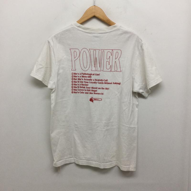 エックスガール X-girl Tシャツ 半袖 X-GIRL チェンソーマン パワー プリント 半袖Tシャツ カットソー ホワイト 105221011039 M キャラクター 白 / ホワイト / white メンズ USED 古着 中古 50160813