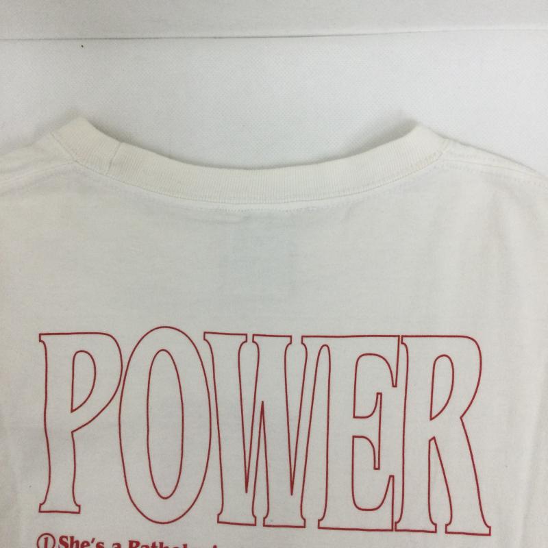 エックスガール X-girl Tシャツ 半袖 X-GIRL チェンソーマン パワー プリント 半袖Tシャツ カットソー ホワイト 105221011039 M キャラクター 白 / ホワイト / white メンズ USED 古着 中古 50160813