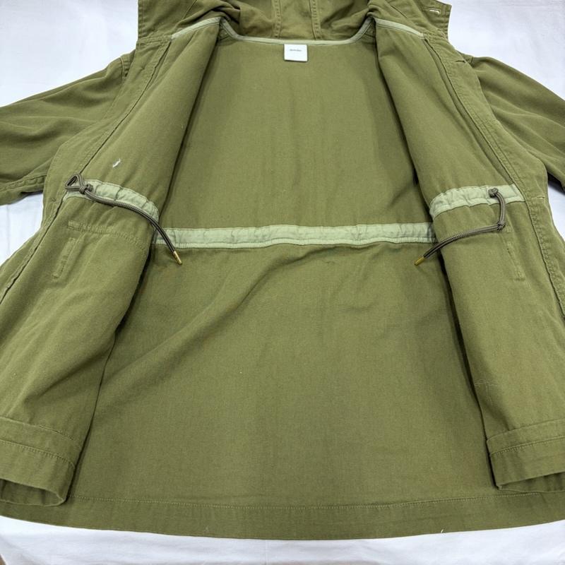 スピック＆スパン Spick & Span ジャケット、上着 ジャンパー、ブルゾン 19AW ミリタリー ボアミックス ブルゾン ドッキング ジャケット フード FREE 無地 カーキ / カーキ / khaki X ベージュ / ベージュ / beige レディース USED 古着 中古 50160818