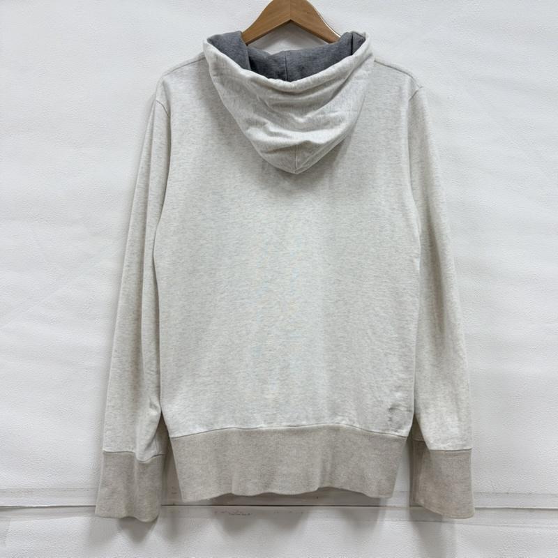 ウエス UES パーカー 長袖 フルジップ スウェット パーカー ジップアップ 3 無地 アイボリー / アイボリー / X 灰 / グレー / gray メンズ USED 古着 中古 50160820