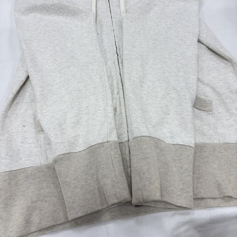 ウエス UES パーカー 長袖 フルジップ スウェット パーカー ジップアップ 3 無地 アイボリー / アイボリー / X 灰 / グレー / gray メンズ USED 古着 中古 50160820