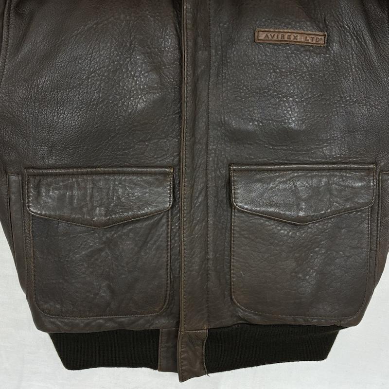 アヴィレックス AVIREX ジャケット、上着 フライトジャケット A-2 レザー フライトジャケット XS メンズ USED 古着 中古 50160821