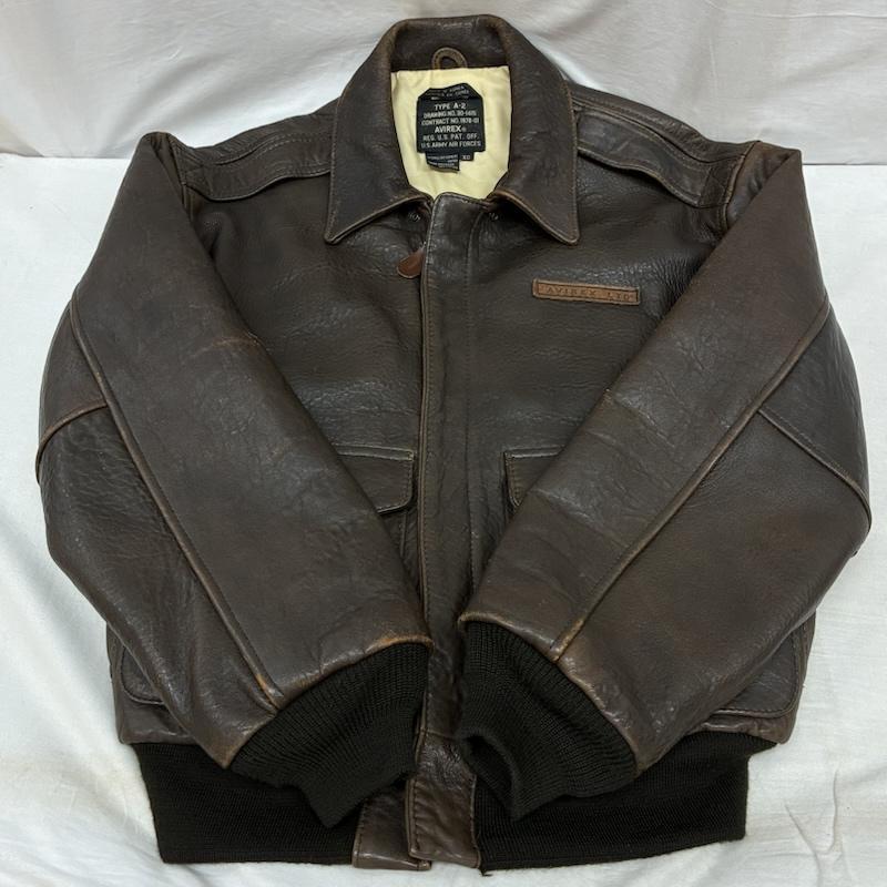 アヴィレックス AVIREX ジャケット、上着 フライトジャケット A-2 レザー フライトジャケット XS メンズ USED 古着 中古 50160821