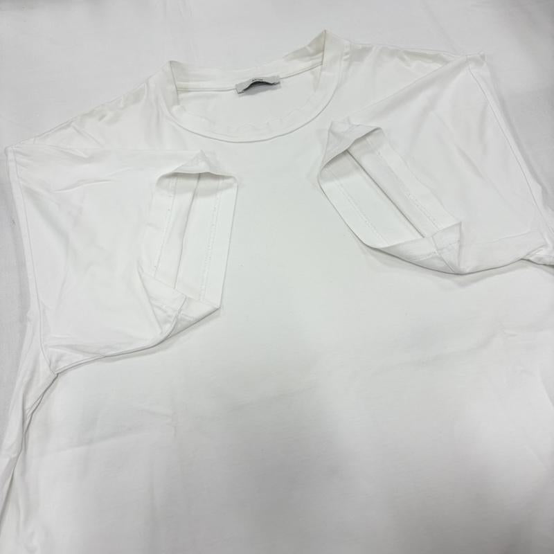 エイトン ATON Tシャツ 半袖 半袖 クルーネック 無地 Tシャツ オンワード樫山 4 無地 白 / ホワイト / white レディース USED 古着 中古 50160824