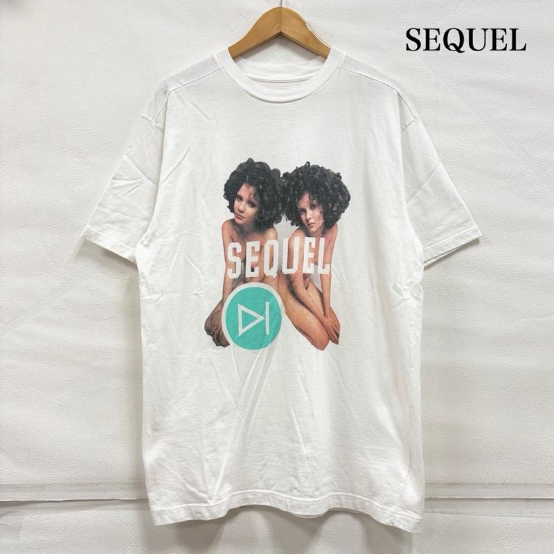 古着 USED Tシャツ 半袖 SEQUEL シークエル 半袖 ガール プリント Tシャツ L プリント 白 / ホワイト / white メンズ USED 古着 中古 50160825